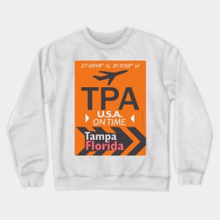 Tampa airport code Florida 28092021orange Crewneck Sweatshirt